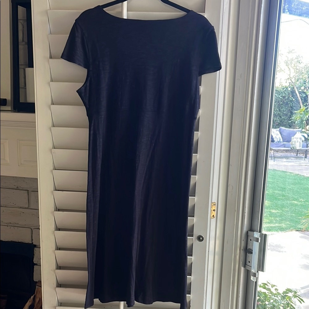 Horny Toad Black  Midi Dress V-Neck - Picture 7 of 7